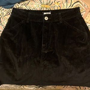 Cotton On Corduroy Black Skirt